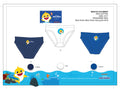 Baby Shark boy's underwear - 3 pieces cotton underwear - 98-104
