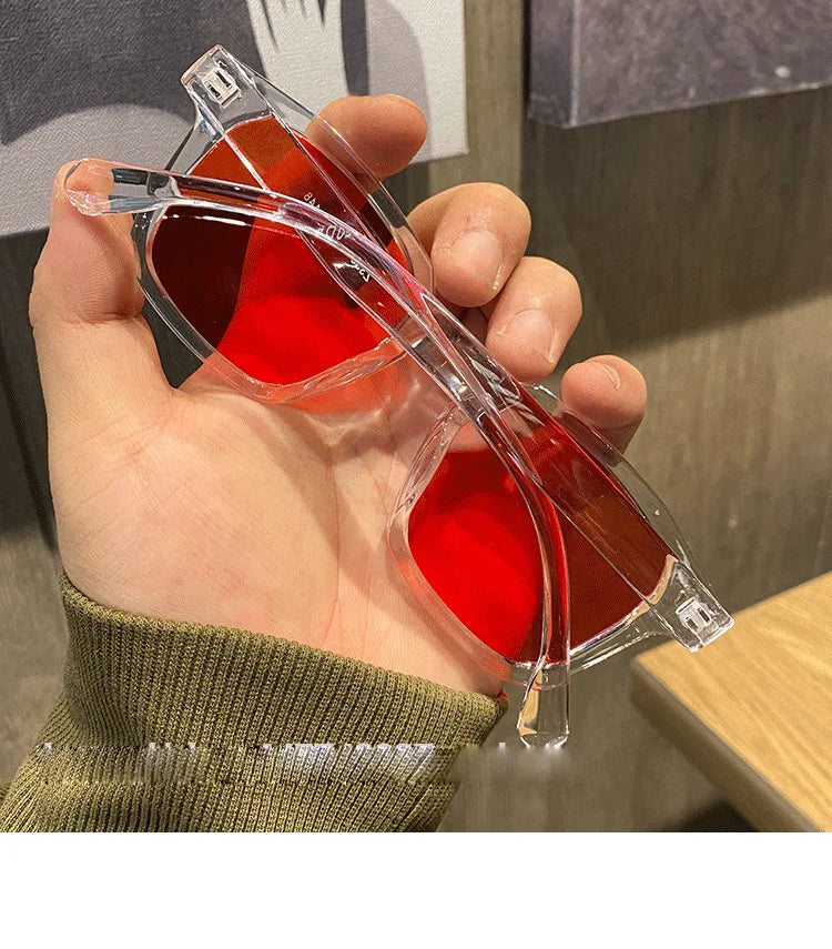 RMM brand high-quality new polygon meter nail square sunglasses Fashion men hip hop glasses retro sunglasses women