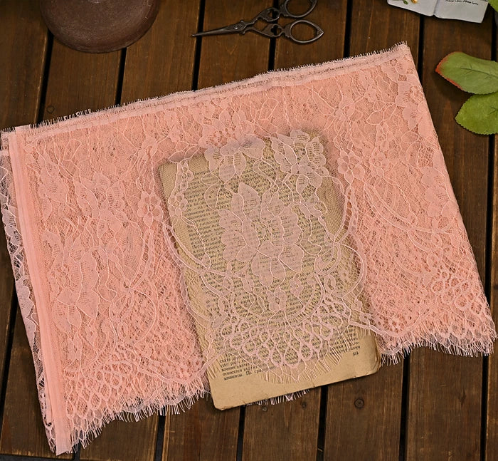26cm Wide Eyelashes Lace Trim DIY Handmade Decoration Clothing Wedding Dress Lace Skirt Sleeve Accessories Fabric