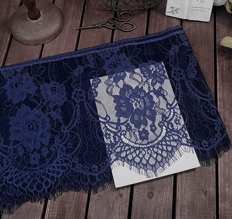 26cm Wide Eyelashes Lace Trim DIY Handmade Decoration Clothing Wedding Dress Lace Skirt Sleeve Accessories Fabric