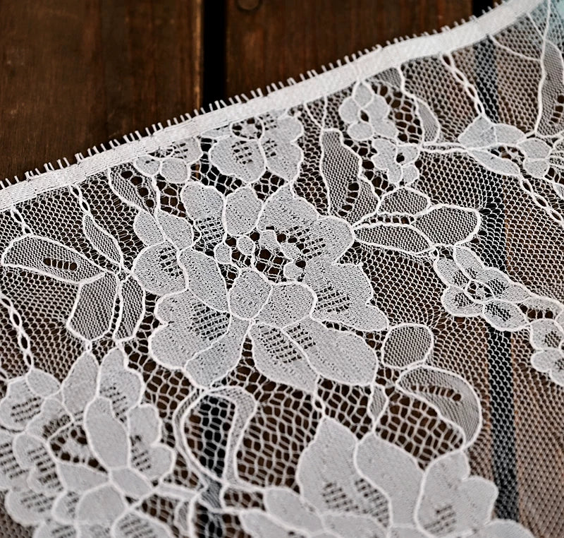 26cm Wide Eyelashes Lace Trim DIY Handmade Decoration Clothing Wedding Dress Lace Skirt Sleeve Accessories Fabric