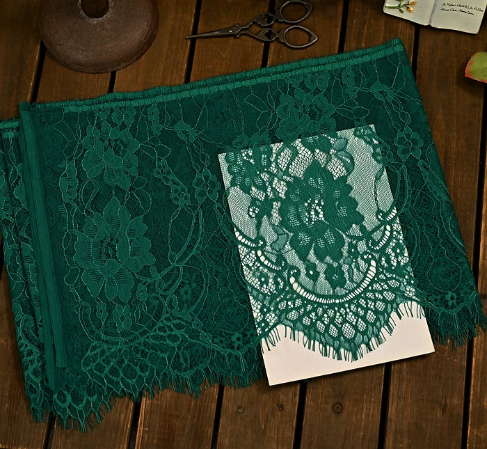 26cm Wide Eyelashes Lace Trim DIY Handmade Decoration Clothing Wedding Dress Lace Skirt Sleeve Accessories Fabric