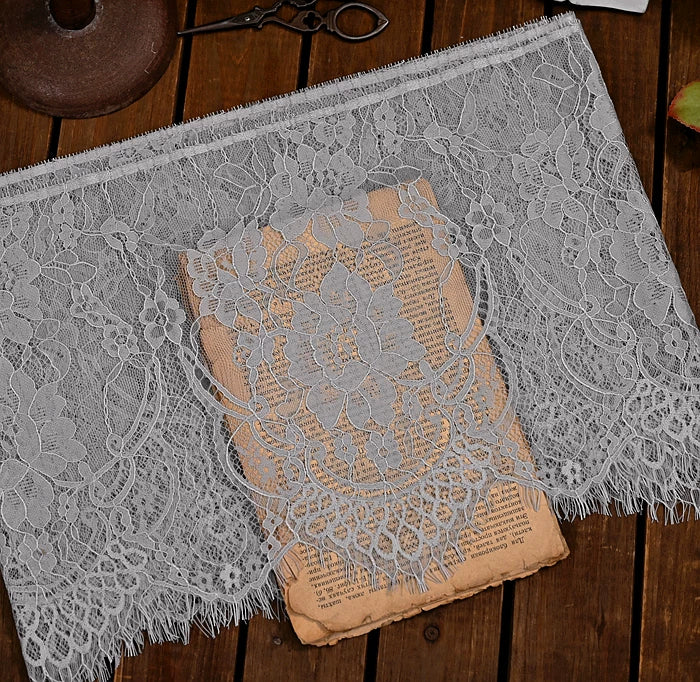 26cm Wide Eyelashes Lace Trim DIY Handmade Decoration Clothing Wedding Dress Lace Skirt Sleeve Accessories Fabric