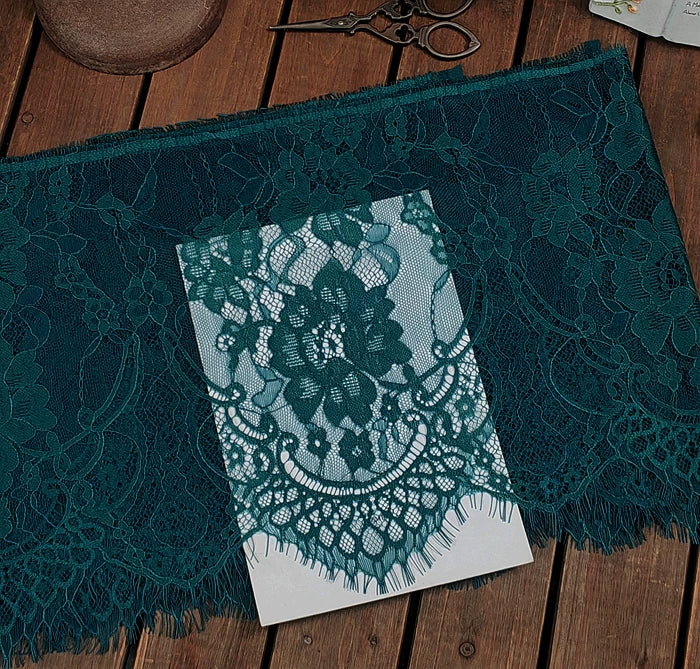 26cm Wide Eyelashes Lace Trim DIY Handmade Decoration Clothing Wedding Dress Lace Skirt Sleeve Accessories Fabric