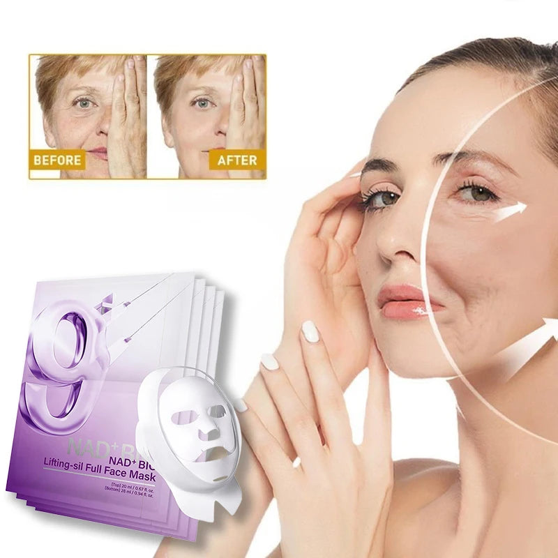 Korea Nad No.9 Skincare Set Retinol Antiwrinkle Eye Cream Renewing Essence Toner Brightens Lifts Firms Skin Reduces Dark Circles