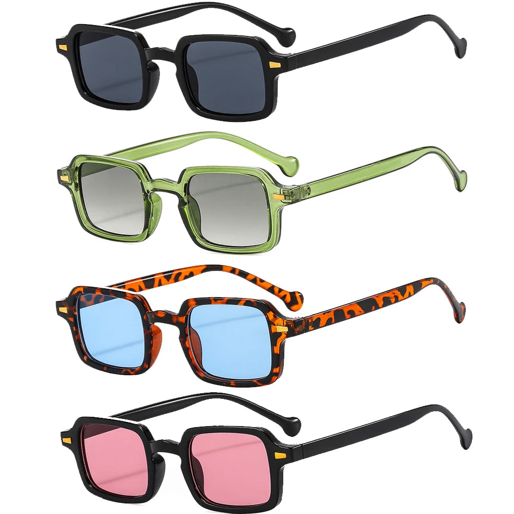 Luxurious Rectangle Sunglasses Women Oval Vintage Brand Designer Square Sun Glasses Men Shades Female Eyewear sunglasses