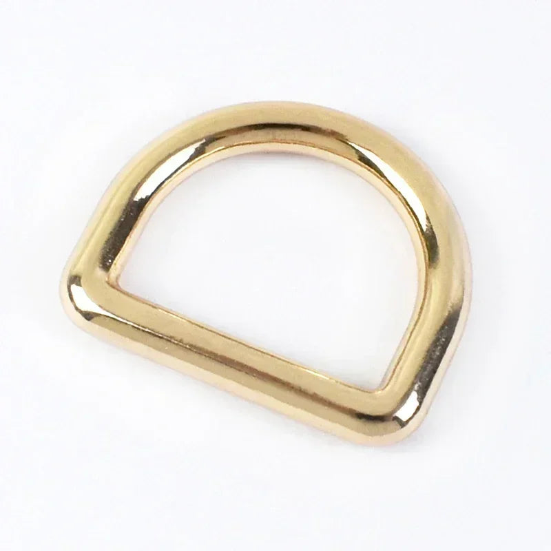 10Pcs Seamless Metal D Rings Buckles for Bags Purse Strap Pet Dog Collar Hardware Backpack Webbing Ring Clasp Sewing Accessories