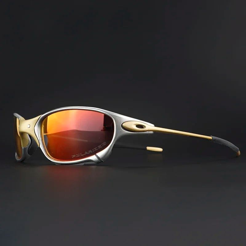 Outdoor Man Polarized Sunglasses Metal Sunglasses Cycling Glasses UV400  Fishing  Bicycle Goggles Cycling Eyewear Riding Glasses