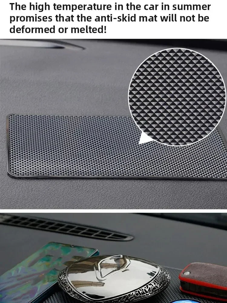 Car Non Slip Mat Sticky Anti Slip PVC Pads Heat Resistant Car Dashboard Phone Sunglasses Holder Car Styling Lnterior