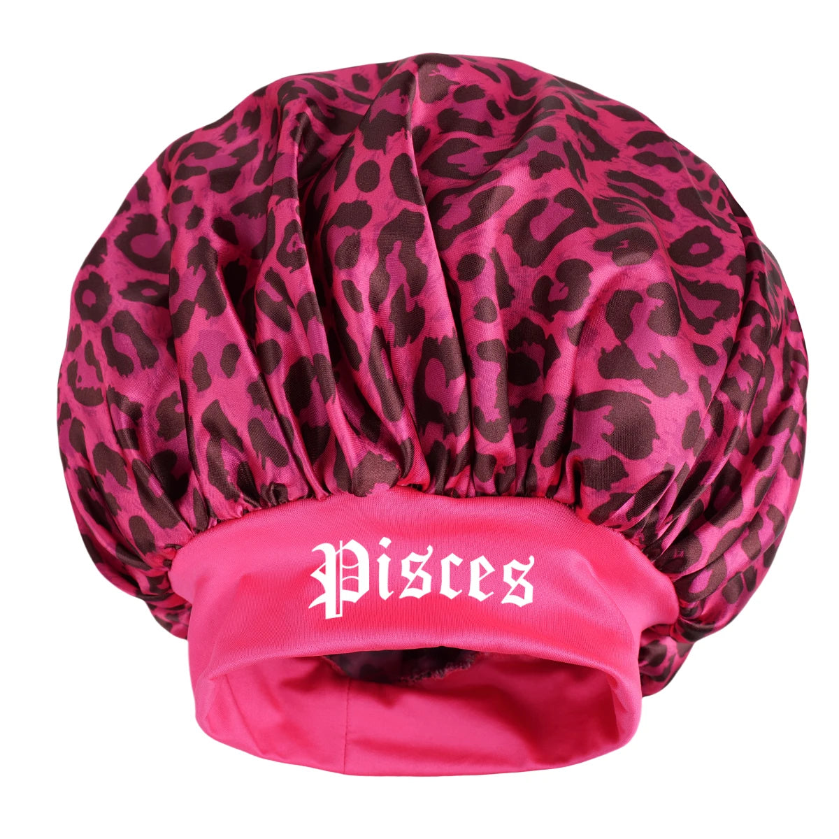 Constellation Leopard Satin Sleep Bonnet - Adjustable Hair & Skin Protection | Women's Night Skincare & Hair Care Bonnet