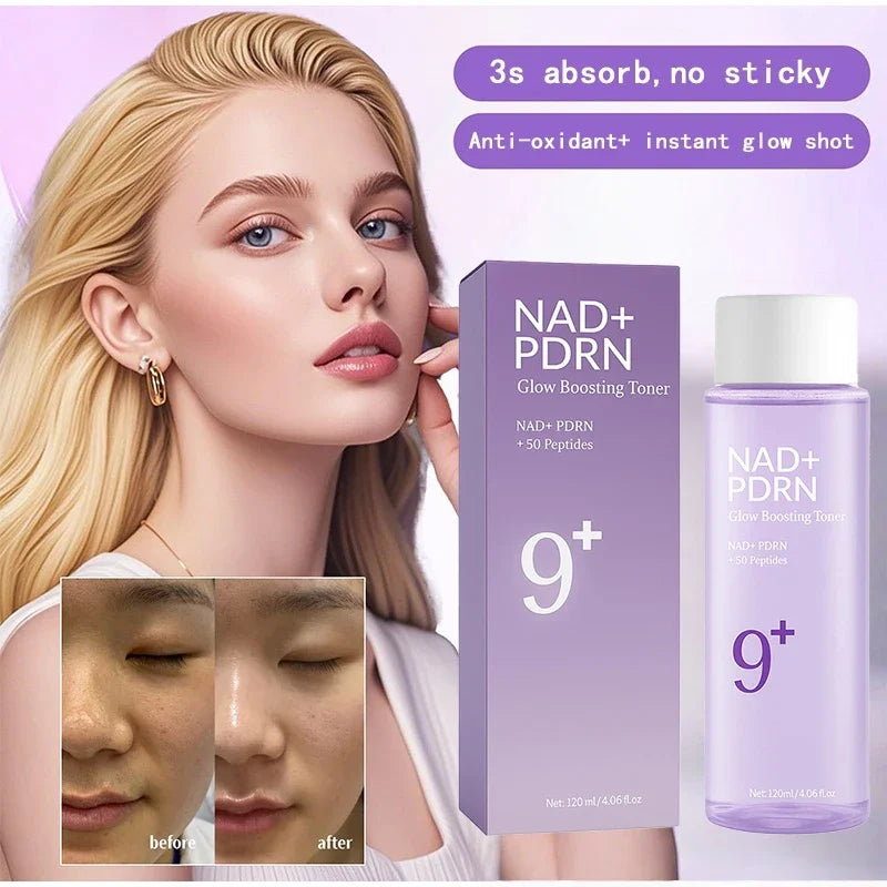 Korea Nad No.9 Skincare Set Retinol Antiwrinkle Eye Cream Renewing Essence Toner Brightens Lifts Firms Skin Reduces Dark Circles