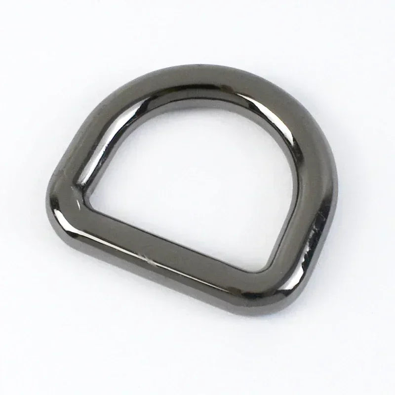 10Pcs Seamless Metal D Rings Buckles for Bags Purse Strap Pet Dog Collar Hardware Backpack Webbing Ring Clasp Sewing Accessories