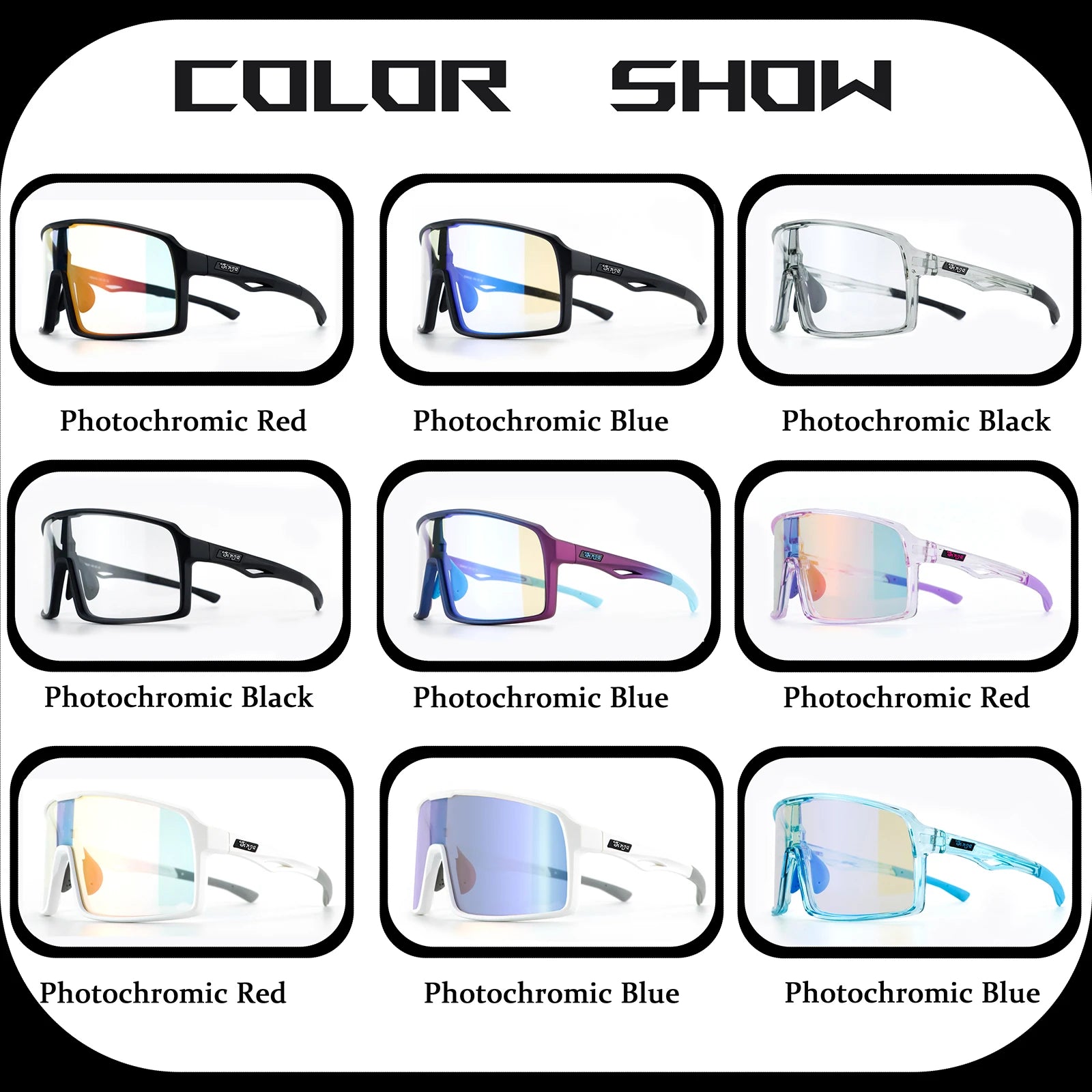 Photochromic Cycling Glasses Singa Cycling Sunglasses UV400 Runnning Sunglasses Eyepieces Bicycle Eyewear Sunglasses Equipment