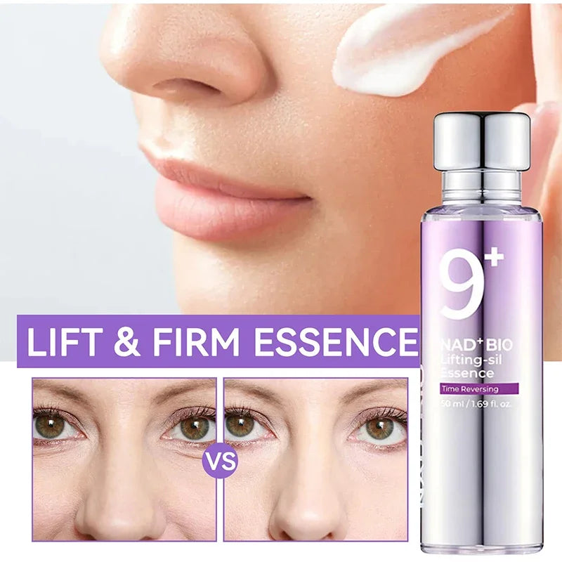 Korea Nad No.9 Skincare Set Retinol Antiwrinkle Eye Cream Renewing Essence Toner Brightens Lifts Firms Skin Reduces Dark Circles