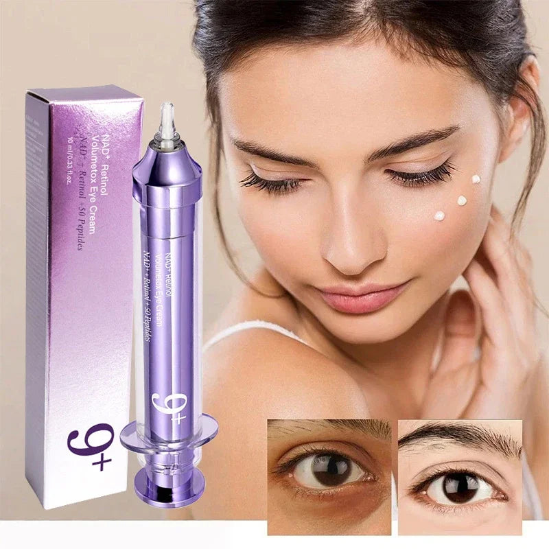 Korea Nad No.9 Skincare Set Retinol Antiwrinkle Eye Cream Renewing Essence Toner Brightens Lifts Firms Skin Reduces Dark Circles