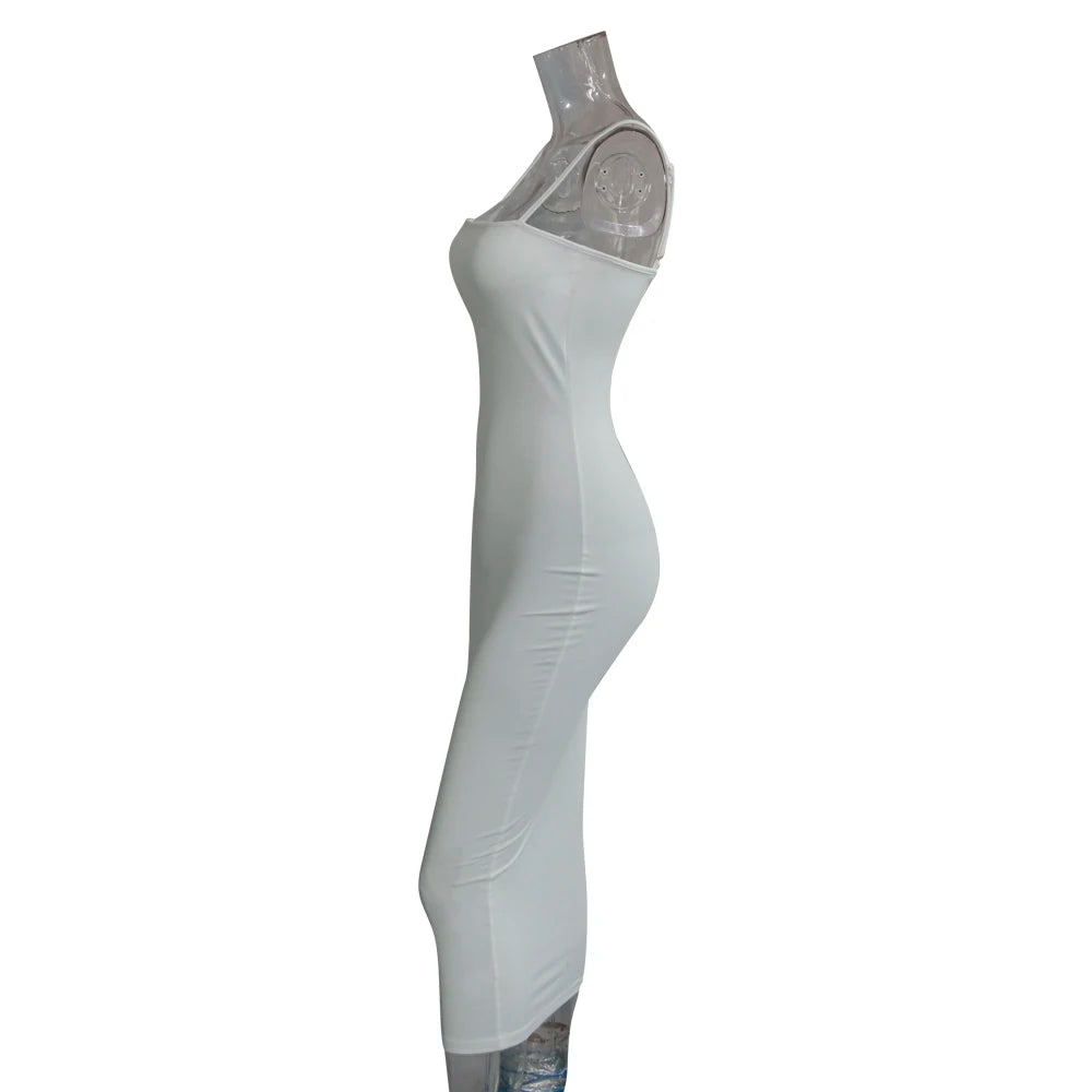 JZ461 Summer Women's Dress Long Sling Dresses Club Sexy Suspender Dress