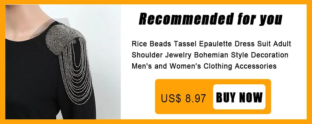 1pc Tassel Chain Sequin Shoulder Ornaments Wedding Dress Performance Clothing DIY Sewing Patch Fashion Handmade Accessories