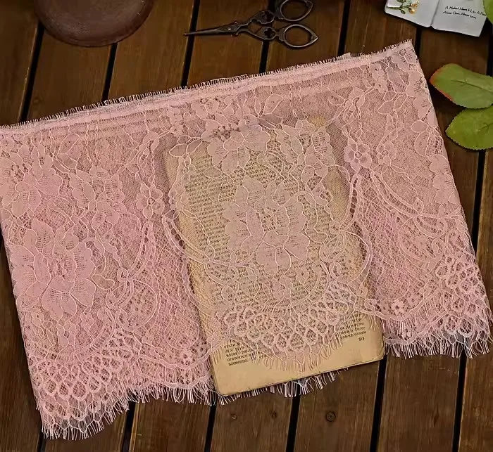 26cm Wide Eyelashes Lace Trim DIY Handmade Decoration Clothing Wedding Dress Lace Skirt Sleeve Accessories Fabric