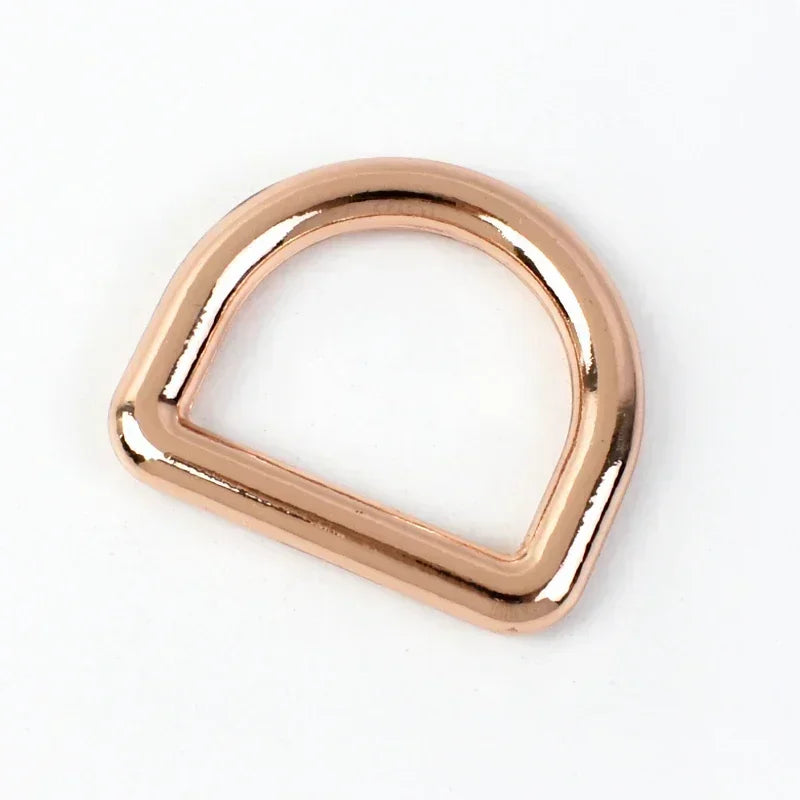 10Pcs Seamless Metal D Rings Buckles for Bags Purse Strap Pet Dog Collar Hardware Backpack Webbing Ring Clasp Sewing Accessories