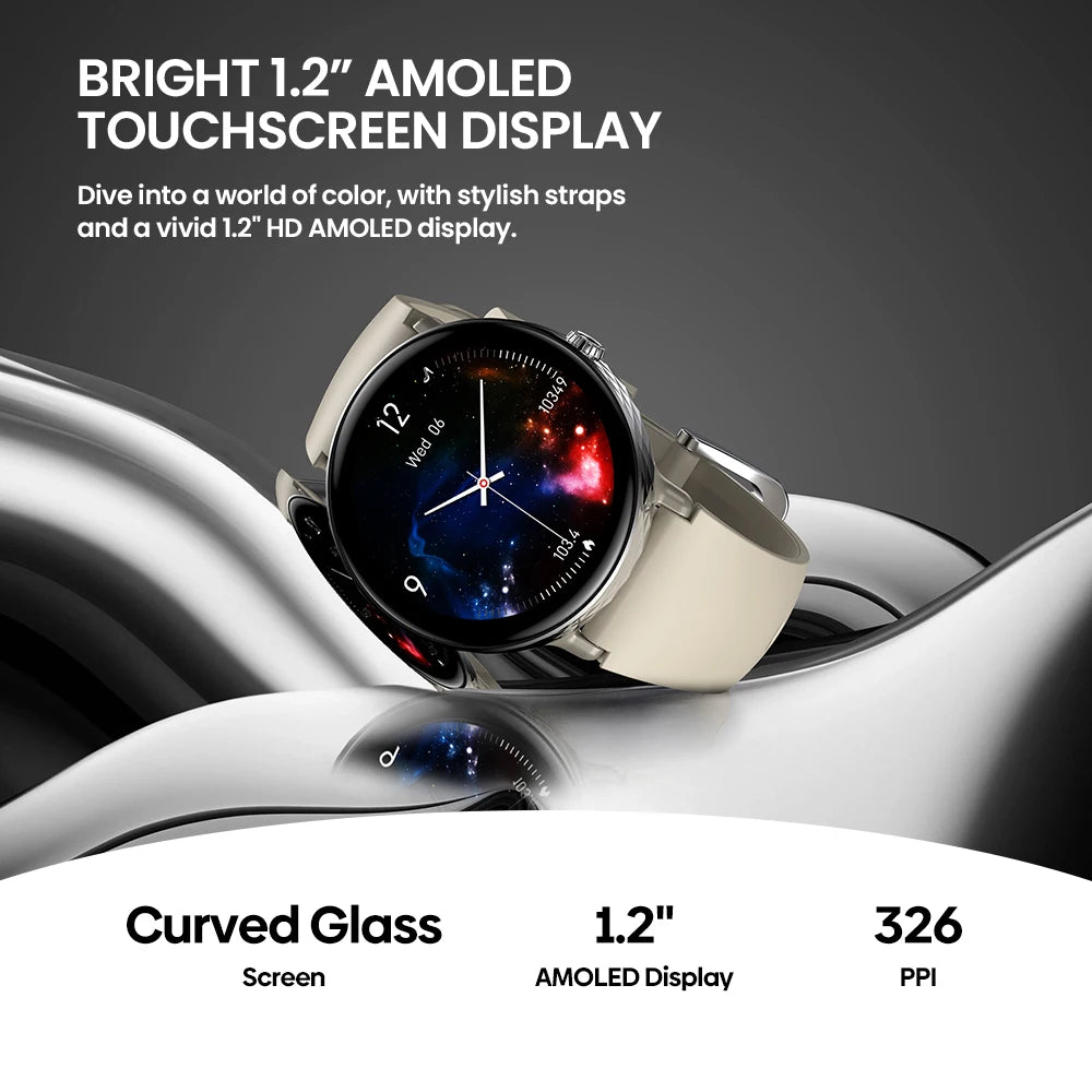 New 2025 Zeblaze LILY 2 Voice Calling Female Smartwatch Double Strap 1.2" HD AMOLED Display Health Monitoring Sports Smart Watch