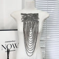 1pc Tassel Chain Sequin Shoulder Ornaments Wedding Dress Performance Clothing DIY Sewing Patch Fashion Handmade Accessories