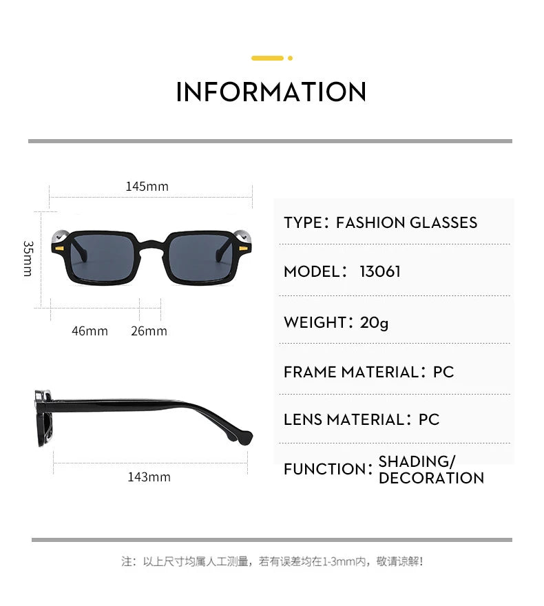 Luxurious Rectangle Sunglasses Women Oval Vintage Brand Designer Square Sun Glasses Men Shades Female Eyewear sunglasses