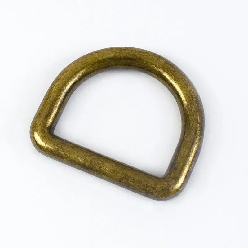10Pcs Seamless Metal D Rings Buckles for Bags Purse Strap Pet Dog Collar Hardware Backpack Webbing Ring Clasp Sewing Accessories