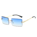 Frameless Trimmed Square Sunglasses Fashion Sunglasses Women European and American Trend Eyewear