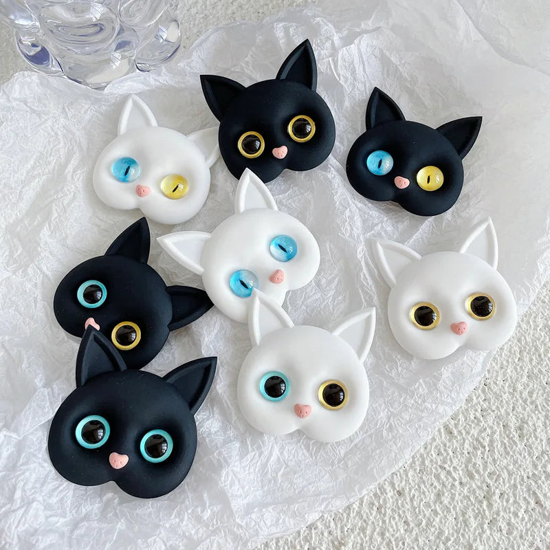 1 PC Cartoon 3D Cat Support Mobile Phone Extension Frame Finger Bracket Universal Fold Mobile Phone Bracket Air Sac Phone Holder