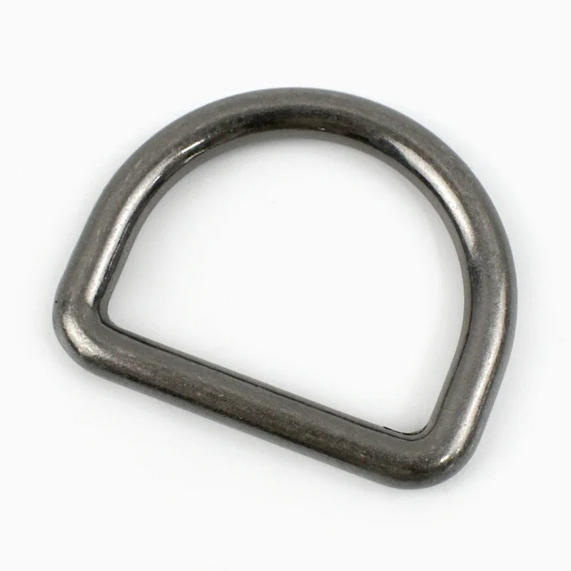 10Pcs Seamless Metal D Rings Buckles for Bags Purse Strap Pet Dog Collar Hardware Backpack Webbing Ring Clasp Sewing Accessories