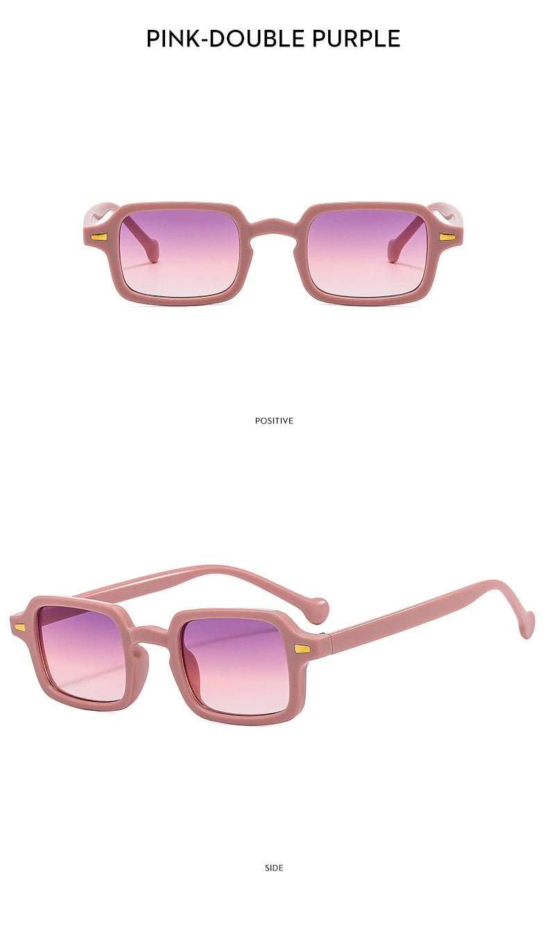 Luxurious Rectangle Sunglasses Women Oval Vintage Brand Designer Square Sun Glasses Men Shades Female Eyewear sunglasses