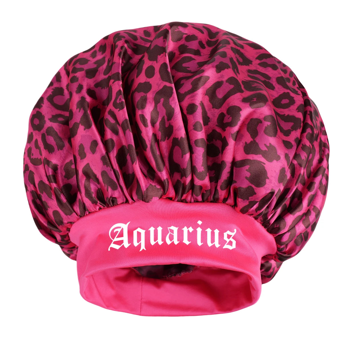Constellation Leopard Satin Sleep Bonnet - Adjustable Hair & Skin Protection | Women's Night Skincare & Hair Care Bonnet