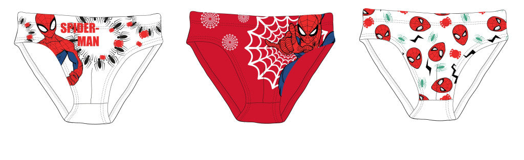 Spiderman Christmas boy's underwear - 3-piece cotton underwear - 98-104