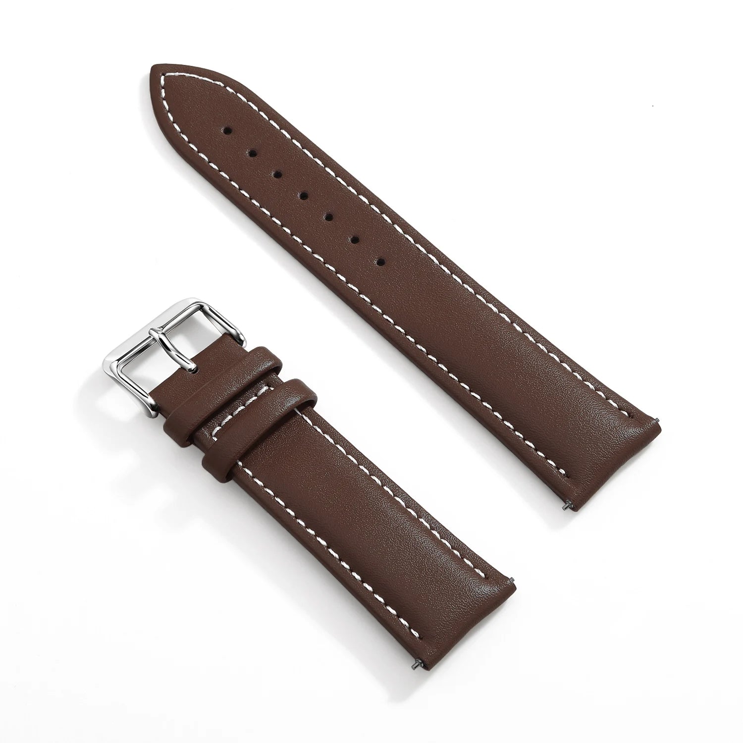 Top Grain Genuine Leather Watch Band, Quick Release 12/14/16/18/19/20/21/22/24 mm Watch Straps, Replacement Bands for Men Women