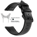 Top Grain Genuine Leather Watch Band, Quick Release 12/14/16/18/19/20/21/22/24 mm Watch Straps, Replacement Bands for Men Women