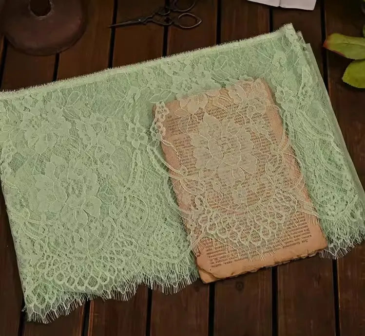 26cm Wide Eyelashes Lace Trim DIY Handmade Decoration Clothing Wedding Dress Lace Skirt Sleeve Accessories Fabric