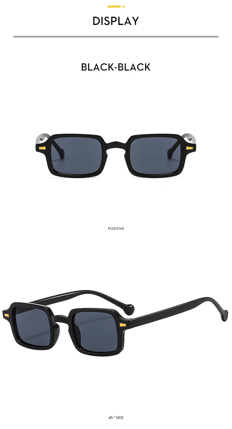 Luxurious Rectangle Sunglasses Women Oval Vintage Brand Designer Square Sun Glasses Men Shades Female Eyewear sunglasses
