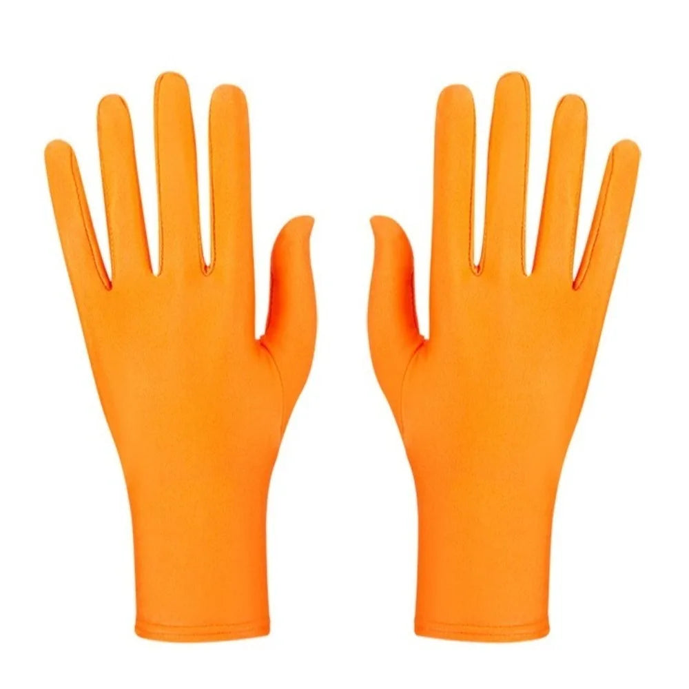 New Gift Party Dress Performance Gloves Solid Color Spandex Sunscreen Gloves Full Fingers Spandex Gloves Gift