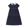 AS Robe 25SS Girls Dress Cute Girls Baby Set Sisters Matching Clothing Floral Collar Patchwork