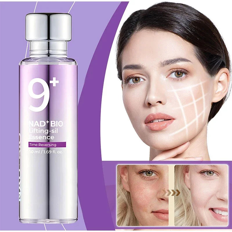 Korea Nad No.9 Skincare Set Retinol Antiwrinkle Eye Cream Renewing Essence Toner Brightens Lifts Firms Skin Reduces Dark Circles