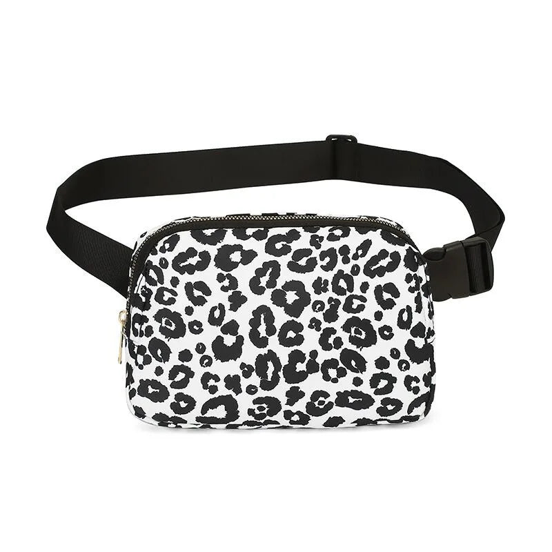2024 Women Waist Bag Zipper Fanny Pack Chest Bag Outdoor Sports Crossbody Shoulder Bag Casual Travel Female Belt Bag Money Pouch