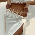 IngeSight.Z Fashion Charm Gold Color Sea Starfish Waist Belly Chain For Women Sexy Summer Beach Body Chain Jewelry Accessories