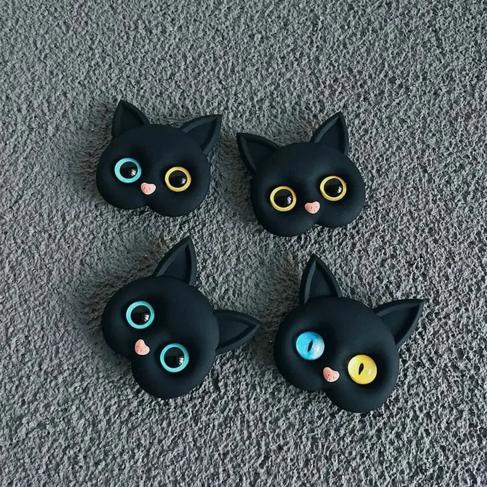 1 PC Cartoon 3D Cat Support Mobile Phone Extension Frame Finger Bracket Universal Fold Mobile Phone Bracket Air Sac Phone Holder