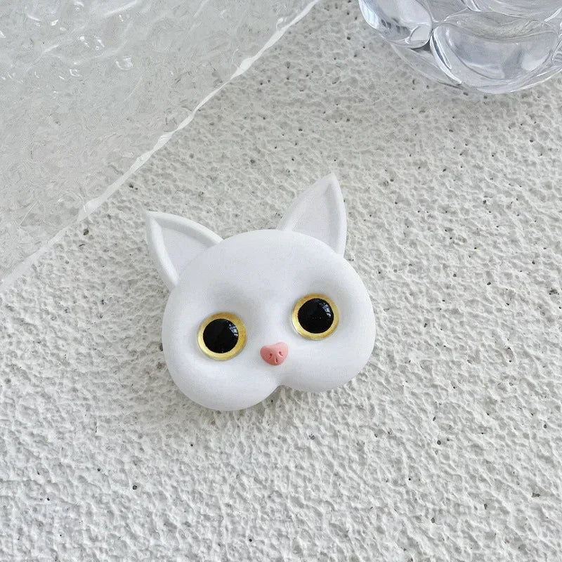 1 PC Cartoon 3D Cat Support Mobile Phone Extension Frame Finger Bracket Universal Fold Mobile Phone Bracket Air Sac Phone Holder