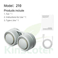 Kinscoter Mini Neck Fan Portable USB Rechargeable Mute Sports NeckFans for Outdoor Ventilador Portatil Abanicos Cooling