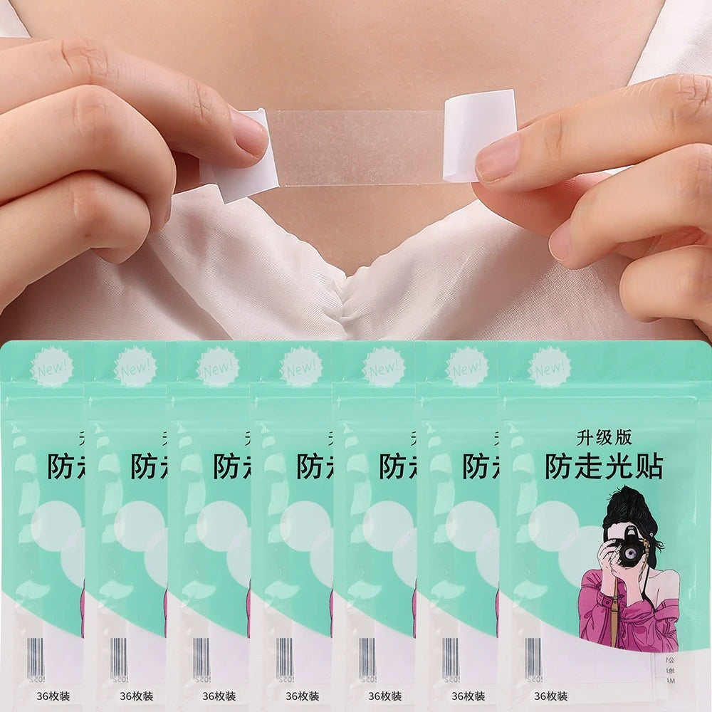 5Roll Fearless Tape Womens Double Sided Tape for Clothing Dress Low Cut Neckline Body Skin Anti-exposure Adhesive Sticker Strips