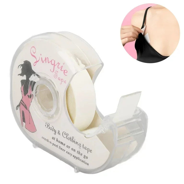 5Roll Fearless Tape Womens Double Sided Tape for Clothing Dress Low Cut Neckline Body Skin Anti-exposure Adhesive Sticker Strips