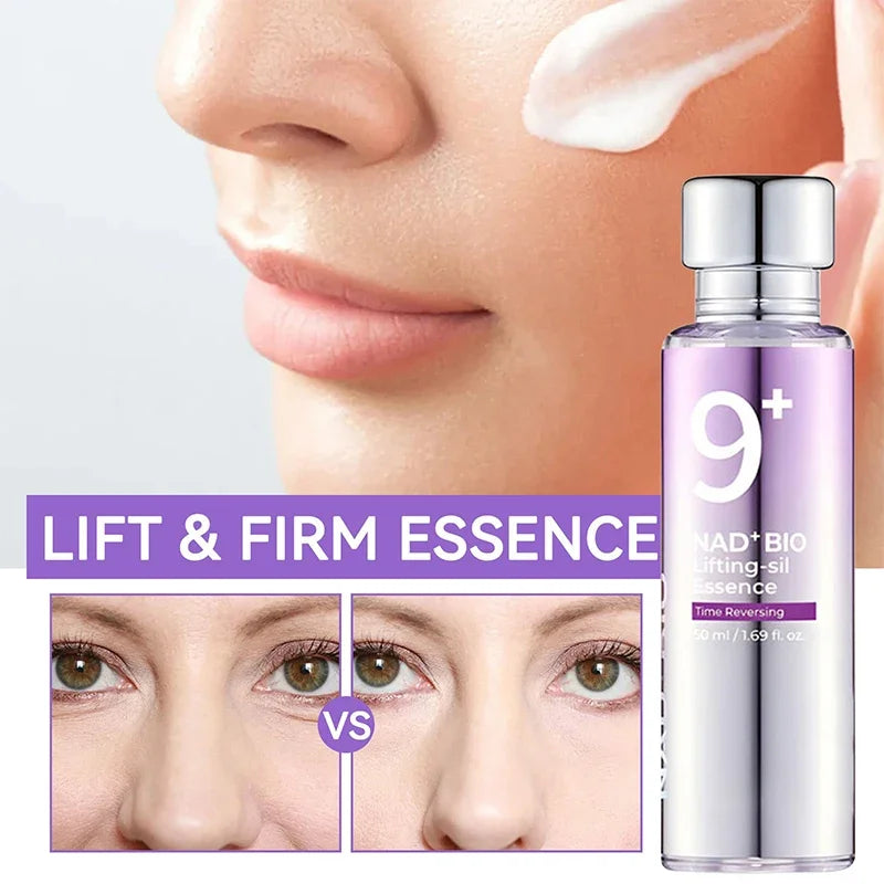Korea Nad No.9 Skincare Set Retinol Antiwrinkle Eye Cream Renewing Essence Toner Brightens Lifts Firms Skin Reduces Dark Circles