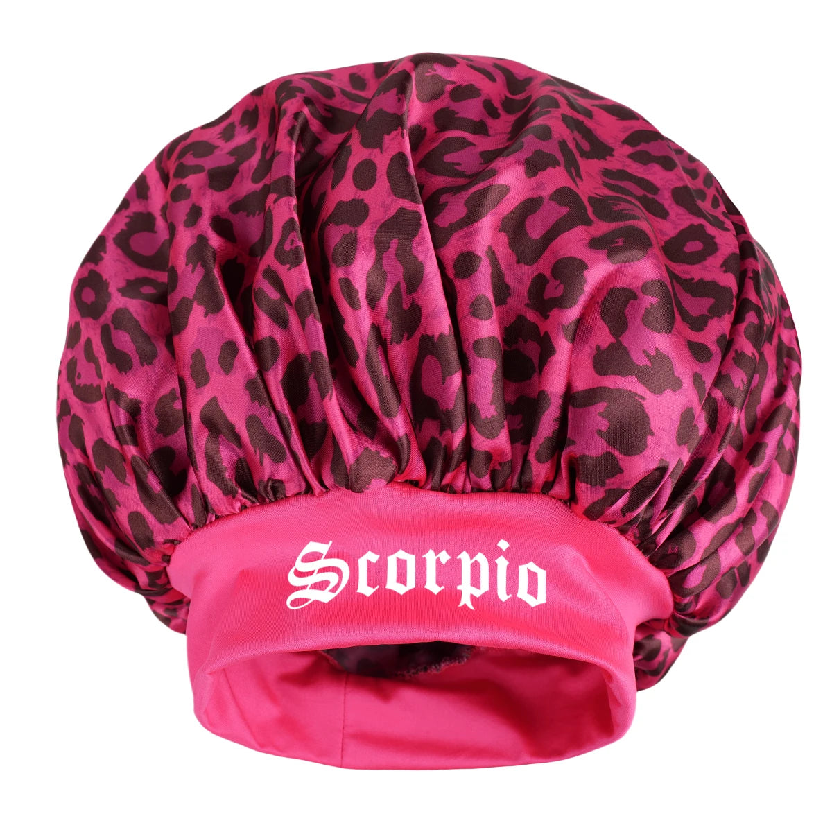 Constellation Leopard Satin Sleep Bonnet - Adjustable Hair & Skin Protection | Women's Night Skincare & Hair Care Bonnet